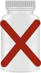 bottle crossed out