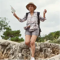 lady hiking